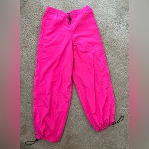 Aritzia TNA pink joggers